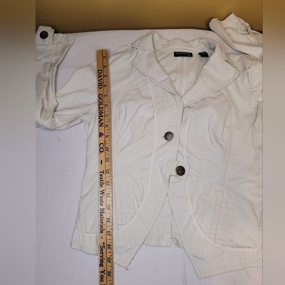Ideology 100% Cotton White Jacket sz Petite S - Picture 6 of 7